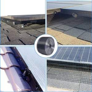 แผงโซลาร์สีดำสำหรับป้องกัน<span class=keywords><strong>นก</strong></span>รั้วตาข่ายพีวีซีเคลือบ PVC - Product Image 4