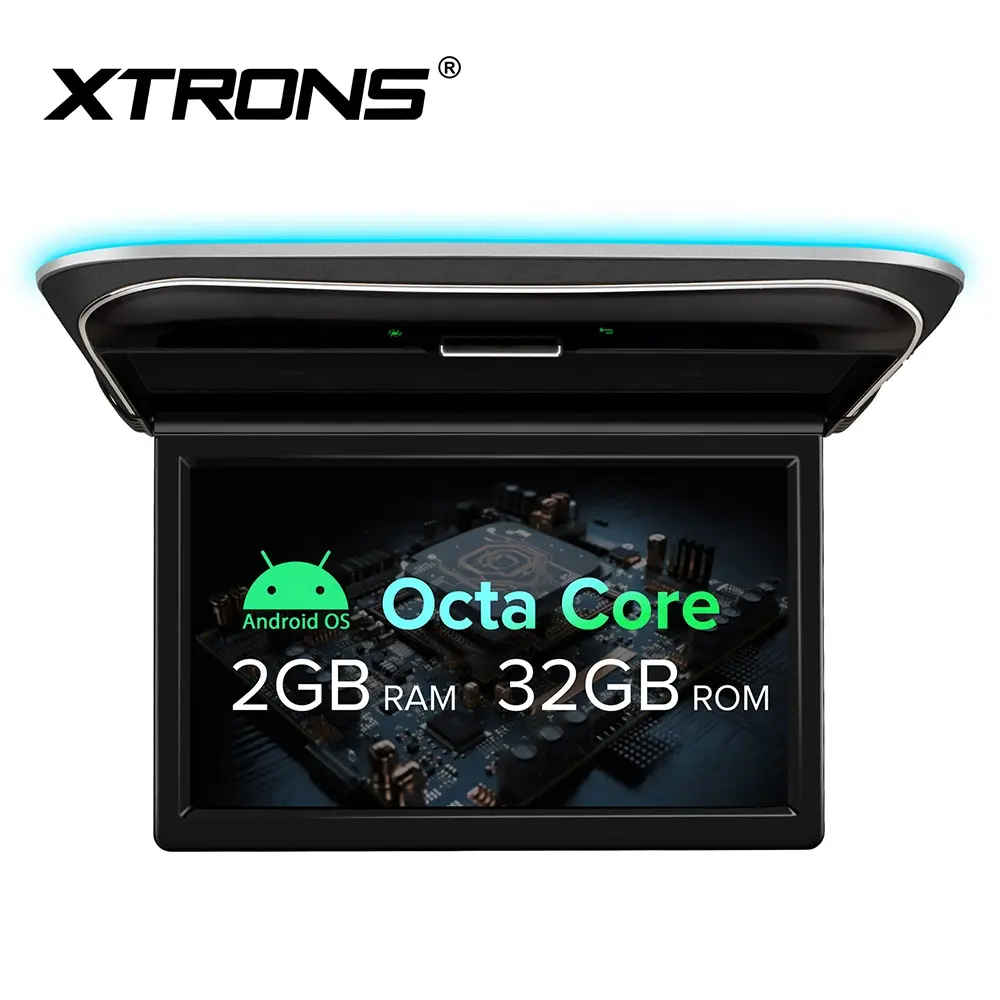XTRONS 11.6" 8 Core 32G Android LCD Monitors 1920*1080 8K Video HD-MI RCA Input Roof Car Monitor For Toyota Alphard Vellfire