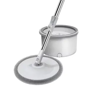 Wholesale household intelligent 360 rotation ultra-fine fiber floor cleaning mop bucket set
