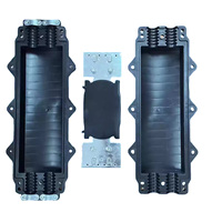 Caja de Empalme de Fibra Óptica de 24 Núcleos, 2 Entradas y 2 Salidas, Impermeable para Exteriores, para Redes FTTH