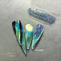 Sheenbow-Oeil de Chat Holographique, Poudre Multichrome Magnétique, Neon Holographique, Paillettes, Laser, Caméléon, Pigment pour Ongles