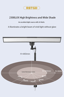 Lampe de bureau à bras flexible à LED super lumineuse Conception attentionnée pour les yeux Alimentation CC pour ongles Bureau Dessin Jeux de lecture Lampe de table à pince moderne