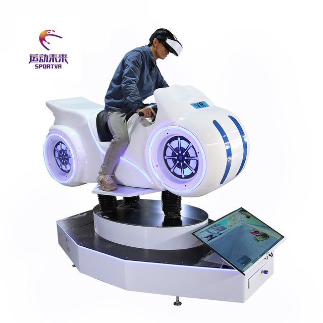 Amusement Entertainment Indoor VR Motorcycle Racing Simulator Game with Metal Frame for Shopping Mall Use