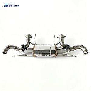 ระบบท่อไอเสียแบบวาล์วพร้อมดาวน์ไปป์สำหรับ Aston Martin DB11 5.2L V12 AE31 เชื่อมแบบ TIG ติดตั้งได้โดยตรง พร้อมขัดเงา - Product Image 2