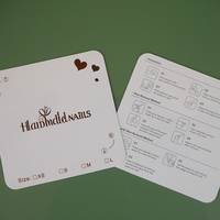 Tarjetas de Exhibición de Uñas con Diseño Personalizado con su Logotipo, Impresión de Tarjetas de Papel para Collares de Lujo al por Mayor para Pequeñas Empresas