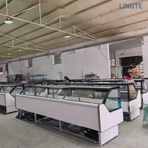 Vitrine Réfrigérée Commerciale en Verre pour Charcuterie, Vitrine Ventilée pour Viandes, Réfrigérateur de Comptoir pour Supermarché et Boucherie - Product Image 1