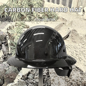 타입 I 클래스 C 광업용 유리섬유 무슬롯 풀 브림 산업용 안전모 (건설용) - Product Image 2