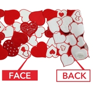 OWENIE – chemin de table brodé pour la saint-valentin, nappe rouge en forme d'amour, décoration de la maison