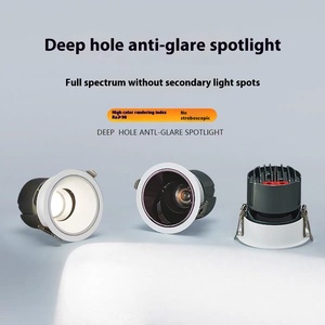 LED encastrée en profondeur anti-éblouissement haute qualité haute luminosité direction réglable éclairage intérieur <span class=keywords><strong>plafond</strong></span> 9W12W15W20W projecteur - Product Image 2