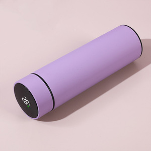 Custom Logo 500ml Portable Double Wall Stainless Steel Insulated Vacuum <b>Flasks</b> Sports Led Smart Water Bottle - Product Image 4