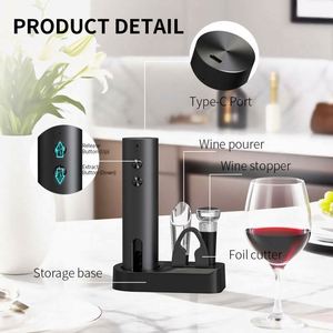ที่เปิดขวดไวน์ไฟฟ้าแบบชาร์จได้ ที่เปิดขวดไวน์ไฟฟ้าสำหรับเป็นของขวัญ - Product Image 6