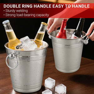 Secchiello per Ghiaccio da 3 Litri, Contenitore per Bevande in Acciaio Inox a Doppia Parete Isolato, Mantiene il Ghiaccio Congelato Più a Lungo per Club, Feste e Bar - Product Image 4