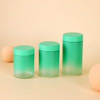Flacons en verre givré de qualité supérieure, 100 ml, 150 ml, 120 ml, à large ouverture, pour capsules, pilules, comprimés, avec logo personnalisé imprimé