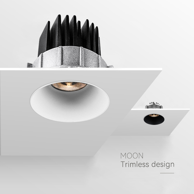Hot Selling New Concept IP54 Easy Installation10W Trimless Led Cob Recessed Downlight