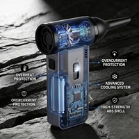 Souffleurs à air comprimé sans fil portatifs pour feuilles, ventilateur turbo puissant, souffleur de neige, équipement de refroidissement nettoyable