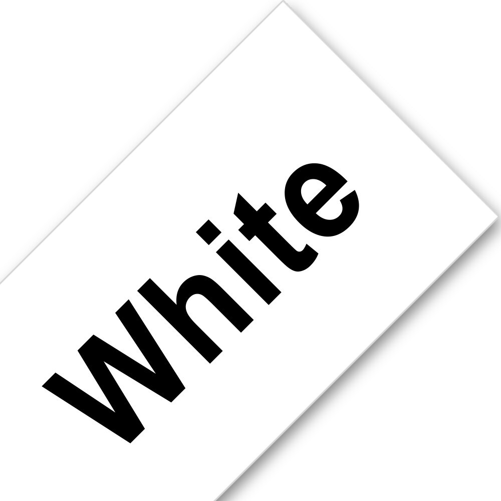 Fond blanc avec lettrage noir - 12mm 7m
