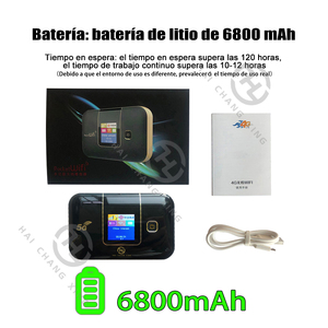 HCX E5770 4G Router inalámbrico 1 puerto lan 4g Módem Wifi MIFIs 150 Mbps LTE 3G UMTS 6800mAh batería y pantalla LCD E5885 - Product Image 6