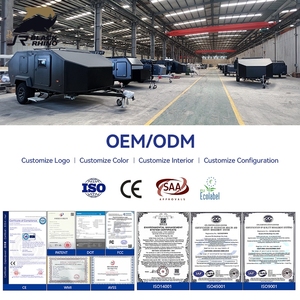 Lujo Off-Road Mini RV China Mejor Venta de acero galvanizado Camping y remolque de viaje <span class=keywords><strong>4x4</strong></span> Compatible <span class=keywords><strong>Camper</strong></span> Van Trailer - Product Image 2