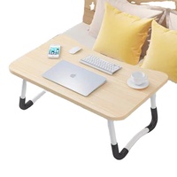 Shaohua Pliant Bureau D'ordinateur Portable Conception Simple Convient Pour Dortoir Chambre Portable iPad Stand Facile à Stocker Pliant Table Pieds