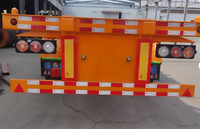 Semi-remorque porte-conteneurs squelette 3 essieux 40 pieds en acier – Prix usine