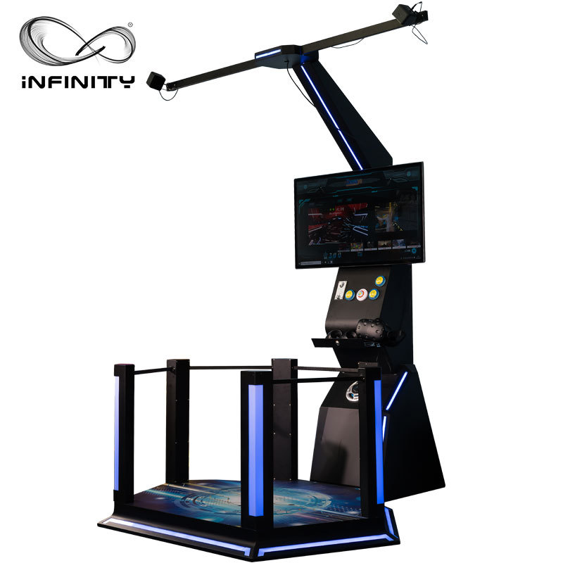 360 degrés immersive 9d simulateur de réalité virtuelle plate-forme debout vr tapis roulant pour d'arcade de réalité virtuelle
