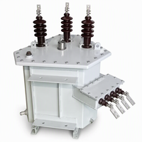 Transformateur triphasé immergé dans l'huile 1600 2000 2500 kVA, encastré dans un coffret métallique, monté au sol, transformateur de puissance industriel