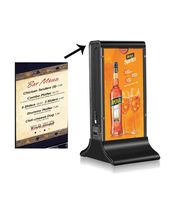 FYD-835S Écran numérique de menu de table de 7 pouces pour restaurant, affichage publicitaire, bar, hall d'hôtel, café, station de recharge de batterie externe