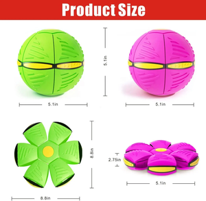 Bán buôn Pet đồ chơi UFO bay đồ chơi ma thuật bóng chiếc đĩa phẳng ném đĩa Bóng đồ chơi - Product Image 5