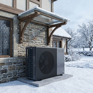 AOKOL Pompa di Calore Aria-<span class=keywords><strong>Acqua</strong></span> Monoblocco 8KW con Opzione di Azionamento Diretto Fotovoltaico Pompa di Calore Aria-<span class=keywords><strong>Acqua</strong></span> EVI R290 A+++ per Riscaldamento e Raffreddamento - Product Image 2