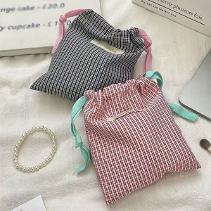 ถุงเก็บฝุ่นลายตารางผ้าฝ้าย - Product Image 2