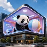 Écran LED 3D à vision directe imperméable pour publicité extérieure, panneau d'affichage numérique LED P4.81