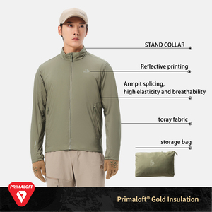 PELLIOT <span class=keywords><strong>Primaloft</strong></span> 40g Stand Collar al aire libre <span class=keywords><strong>de</strong></span> los hombres <span class=keywords><strong>de</strong></span> senderismo <span class=keywords><strong>Primaloft</strong></span> aislamiento Stand Collar Chaqueta <span class=keywords><strong>de</strong></span> algodón <span class=keywords><strong>de</strong></span> invierno - Product Image 5