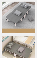 Lit utilitaire extérieur pliant-Portable peu encombrant et pratique pour une utilisation polyvalente Design métallique moderne