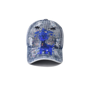 Gorra de béisbol Alpaca Camuflaje Patrón Vaquero Lavado Agua Graffiti Agujero Sombrero para el sol Al Aire Libre Cuatro estaciones 100% Poliéster Étnico - Product Image 3