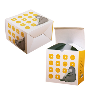 Custom Printed <b>Square</b> Rigid Box with Otter Design Recyclable Paperboard Packaging for Food Gift Storage - Product Image 1