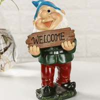 Figur Resin Lucu Lukisan Tangan Ramah Lingkungan untuk Dekorasi Natal, Dekorasi Peri Taman Grosir