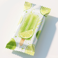Sacs d'emballage personnalisés pour bâtonnets glacés, rouleaux de film plastique pour produits surgelés, sacs alimentaires thermoscellables pour glaces et bâtonnets glacés