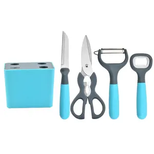 أدوات للمنزل والمطبخ متعددة الوظائف 5 قطع صلب مقاوم للصدأ طقم أدوات مطبخ ذكي