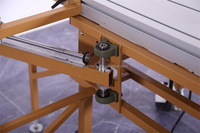 Scie à panneaux horizontale miniature réglable pour bureau, avec moteur 220V 3KW, pour le travail du bois, du PVC et du MDF