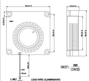 Fábrica de 40*40*10mm 5V 12V 24V DC Axial ventilador centrífugo de 4cm portátil mini ventilador de 40mm sin escobillas DC ventilador de refrigeración - Product Image 2
