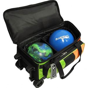 Sac de bowling 2 balles avec roulettes et poignée rétractable, certifié BSCI - Product Image 1