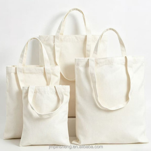 Borse Tote in Tela di Cotone Riutilizzabili con Logo Personalizzato, Bianche e Semplici con Manico a Tracolla, Vendita all'Ingrosso - Product Image 1