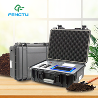 GT2 Portable Détecteur Analyseur Testeur d'Équipement pour Nutriments du Sol, NPK Carbone, Kit Complet avec Outils