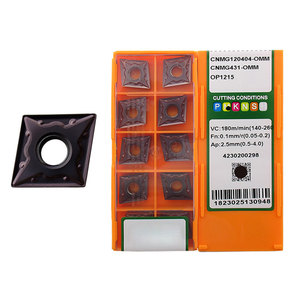 Inserti in Carburo CNMG Produttore OEM Inserto in Carburo CNMG120404-EM Inserti in Carburo Utensile per Tornitura <span class=keywords><strong>CNC</strong></span> Fresa per Tornio per Lavorazione - Product Image 1