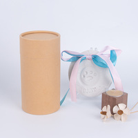 Urne en papier kraft de style moderne Tube de diffusion biodégradable et écologique pour animaux de sépulture en mer et cendres de crémation générique