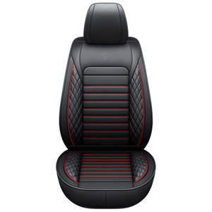 Housse de siège de <span class=keywords><strong>voiture</strong></span> en cuir durable de style professionnel, couverture complète avant et partielle arrière, couleur personnalisée, ensemble de 5 pièces, ajustement universel - Product Image 1