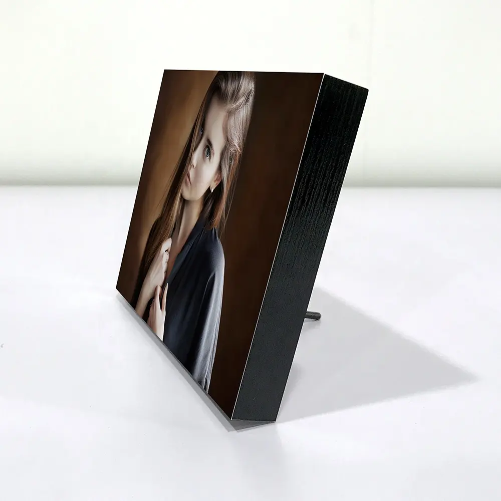 Scarecrow OEM Thickness 0.75inch/1inch/1.5inch Photo Frames Wall Photo Panel Wall Mounts MDF Photo Block for Wall Decoration