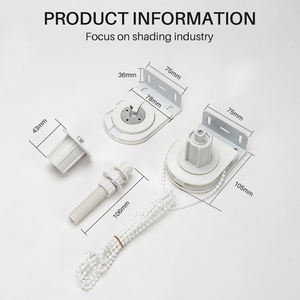 Accesorios para Persianas Enrollables de Material Metálico, Soporte de <span class=keywords><strong>Eje</strong></span> Redondo de 38 mm y Juego de Rodillos para Motor Tubular de 35 mm - Product Image 3