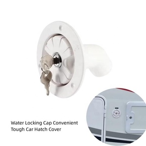 Blanco a prueba de polvo con cerradura RV entrada de agua por gravedad RV entrada de agua Exterior con cerraduras <span class=keywords><strong>Camper</strong></span> remolque caravana Accesorios - Product Image 5
