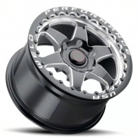 2 pièces de roues forgées Drag Racing 17x10J 18x12J 18x10J en alliage d'aluminium pour voiture Roues forgées 139.7 noires Beadlock